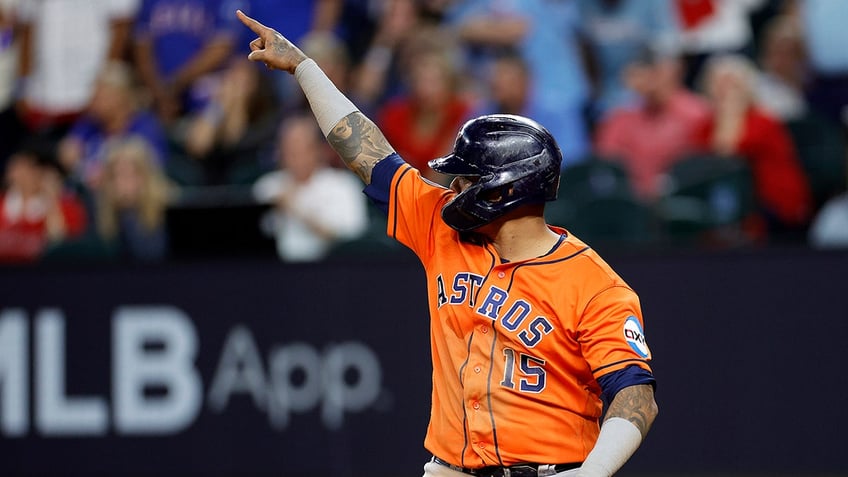 astros get much needed victory over rangers to avoid commanding deficit in alcs