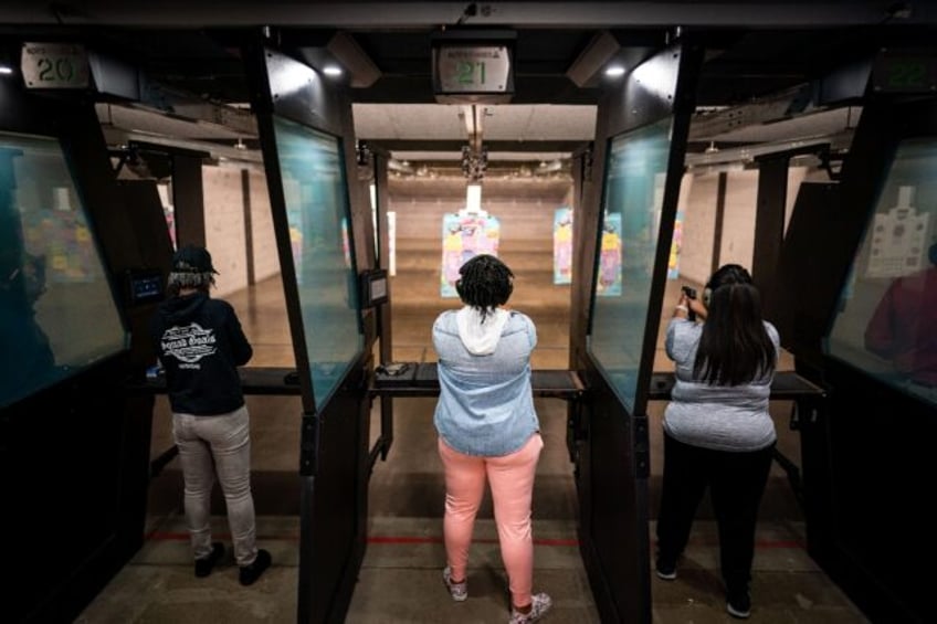 at a us shooting range more women pull the trigger