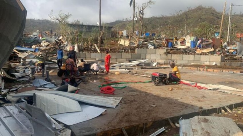 Many in Mayotte live in shantytowns that suffered serious damage