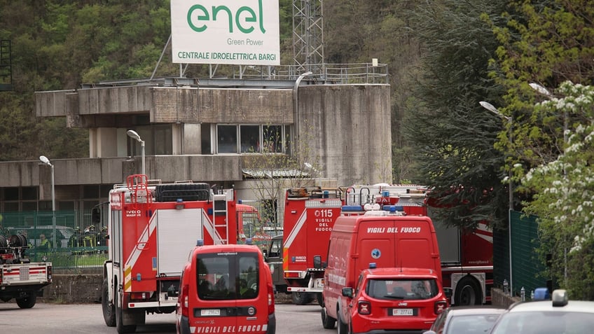 Italy dam explosion site