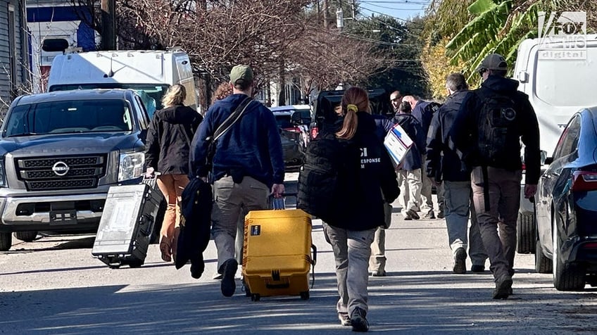 Investigators search the rental home used by Shamsud-Din Jabbar in New Orleans