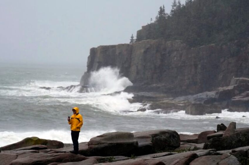 atlantic storm lee delivers high winds and rain before forecasters call off warnings in some areas