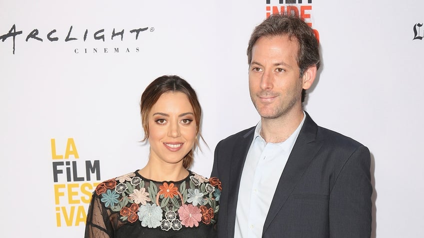 Aubrey Plaza and Jeff Baena red carpet