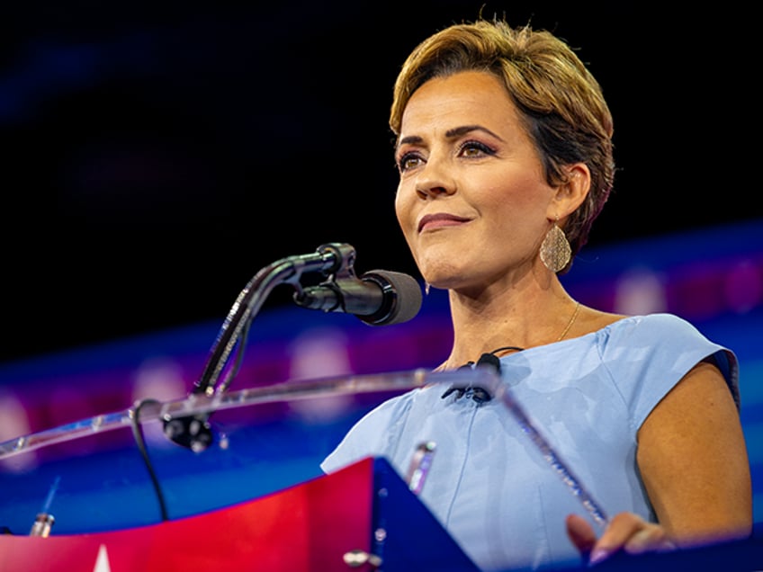 Republican nominee for Arizona governor Kari Lake speaks at the Conservative Political Action Conference CPAC at the Hilton Anatole on August 06, 2022 in Dallas, Texas. CPAC began in 1974, and is a conference that brings together and hosts conservative organizations, activists, and world leaders in discussing current events and …