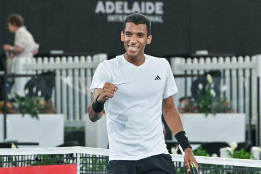 Canada's Felix Auger-Aliassime celebrates victory