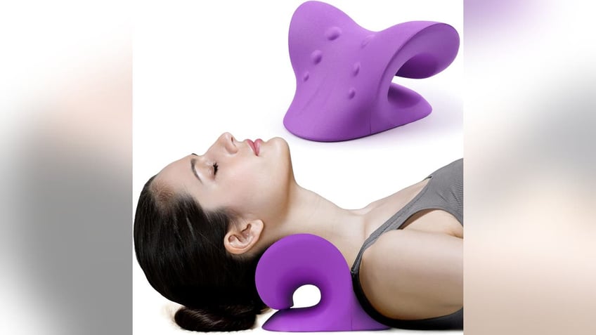 Get rid of headaches fast with this neck pillow. 