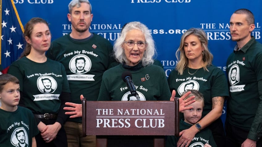 Family of Austin Tice at a press conference