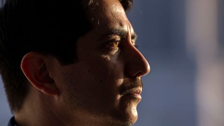Side view of Jose Garza