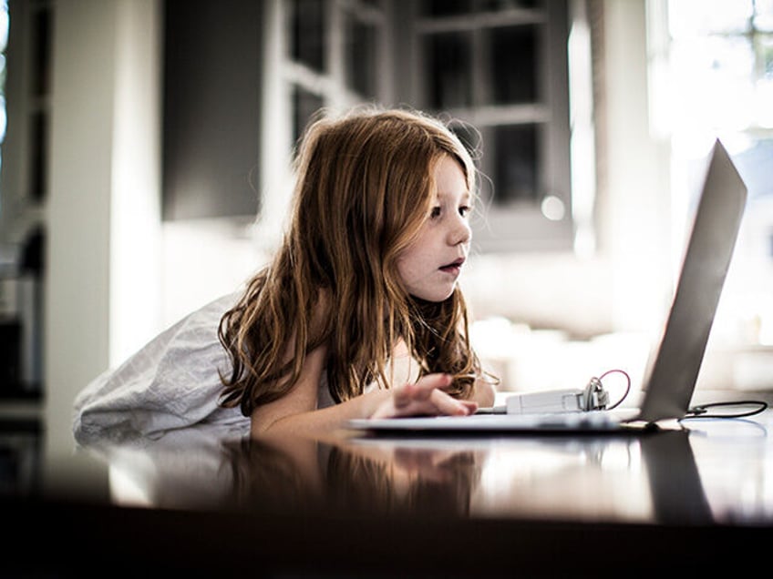 girl laptop computer