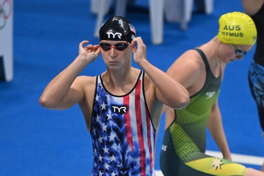 Katie Ledecky (L) and Ariarne Titmus (R) will go head-to-head in the 400m and 800m freest