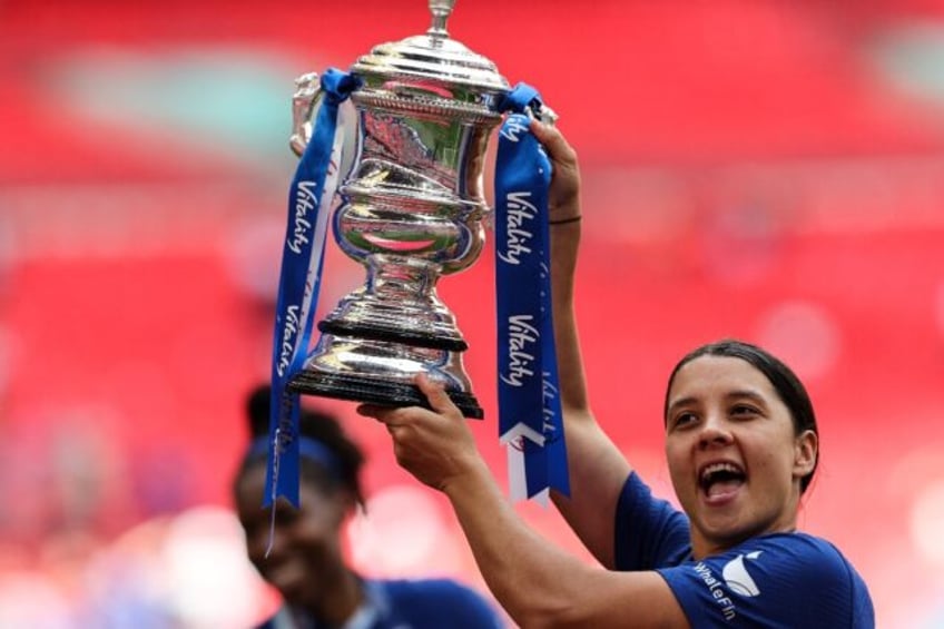 Chelsea's Australian striker Sam Kerr has signed a new deal at the club