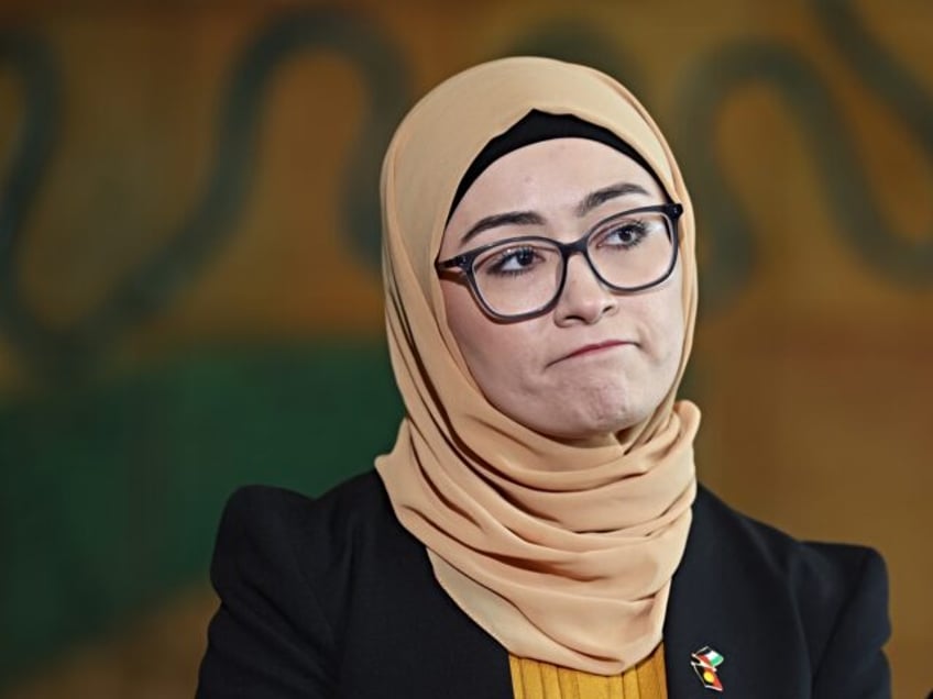 Senator Fatima Payman during a press conference at Parliament House in Canberra on Thursda