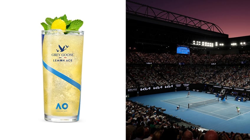 The Lemon Ace is the signature cocktail of the Australian Open.