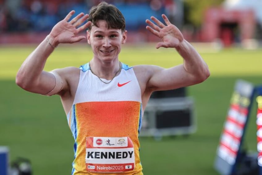 Lachlan Kennedy set a new personal best in the 100m at the Kip Keino Classic in Nairobi