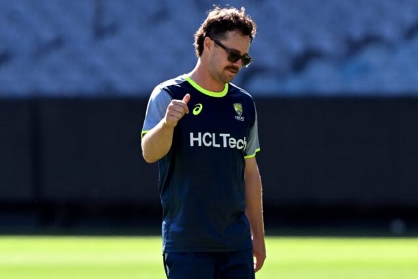 Australian batsman Travis Head during a training session at the Melbourne Cricket Ground o