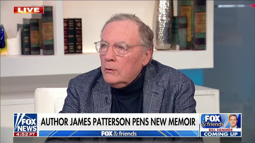 'Fox & Friends' interview screenshot of James Patterson