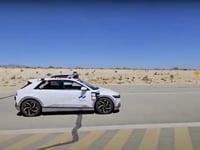 Autonomous robotaxi successfully completes 75 mph highway testing