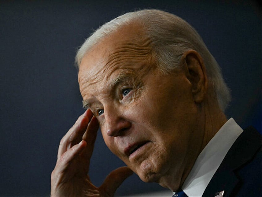 US President Joe Biden speaks at the Labor Department in Washington, DC, on December 16, 2