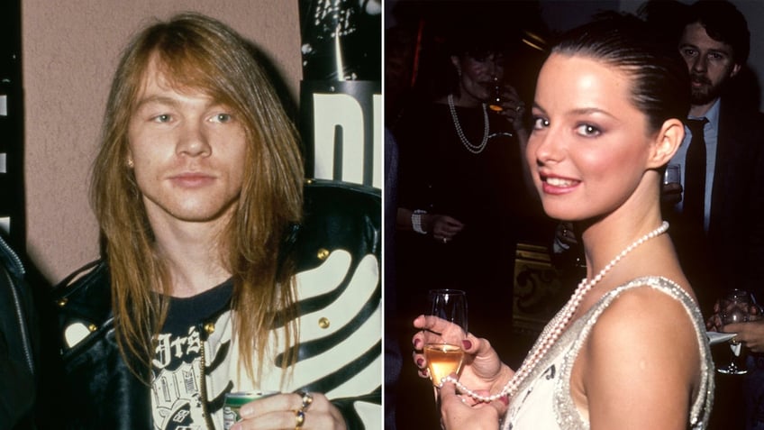 Model Sheila Kennedy posing, Axl Rose split