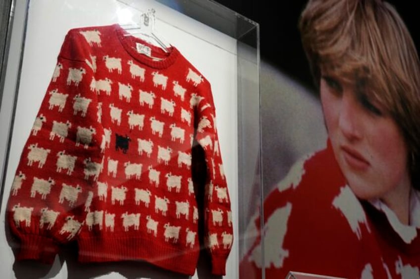 baa gain iconic sheep sweater worn by princess diana could fetch 50000 at auction