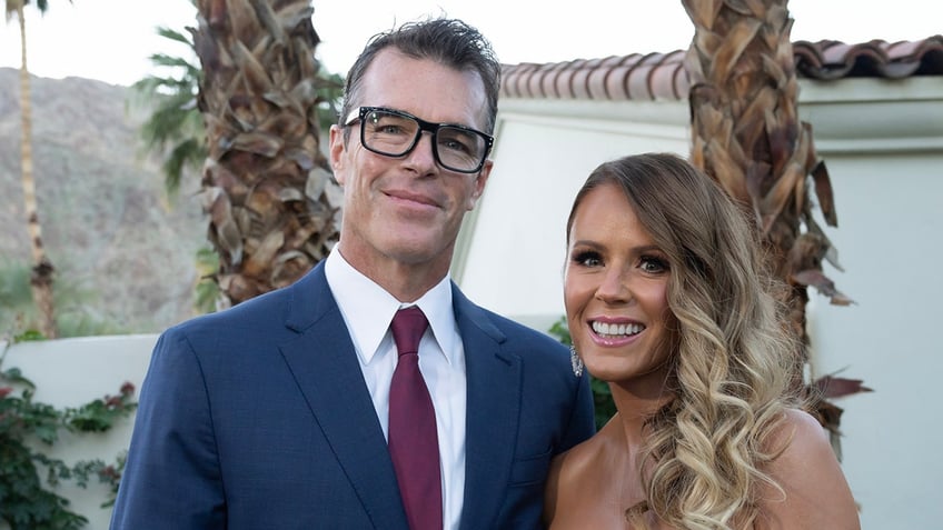 Ryan Sutter and Trista Sutter posing together