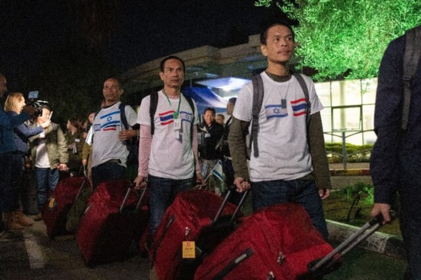 back home thai hostages speak of relief after release by hamas