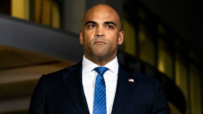 Colin Allred in blue tie