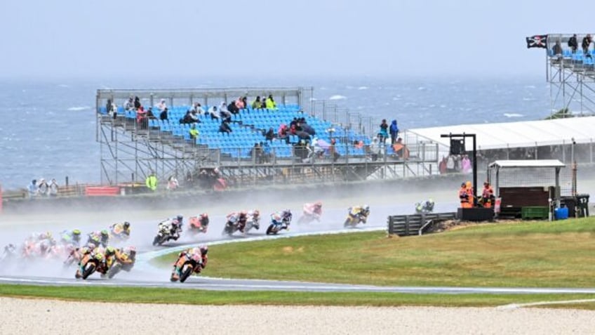 bagnaia in charge as australian motogp sprint race cancelled