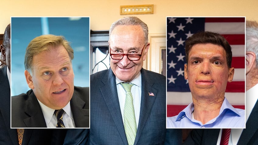 Mike Rogers, Chuck Schumer, Sam Brown
