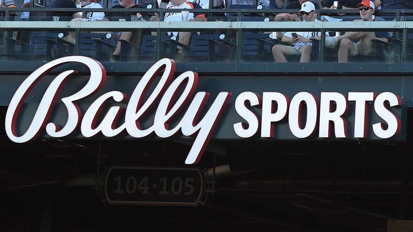 A Bally Sports sign