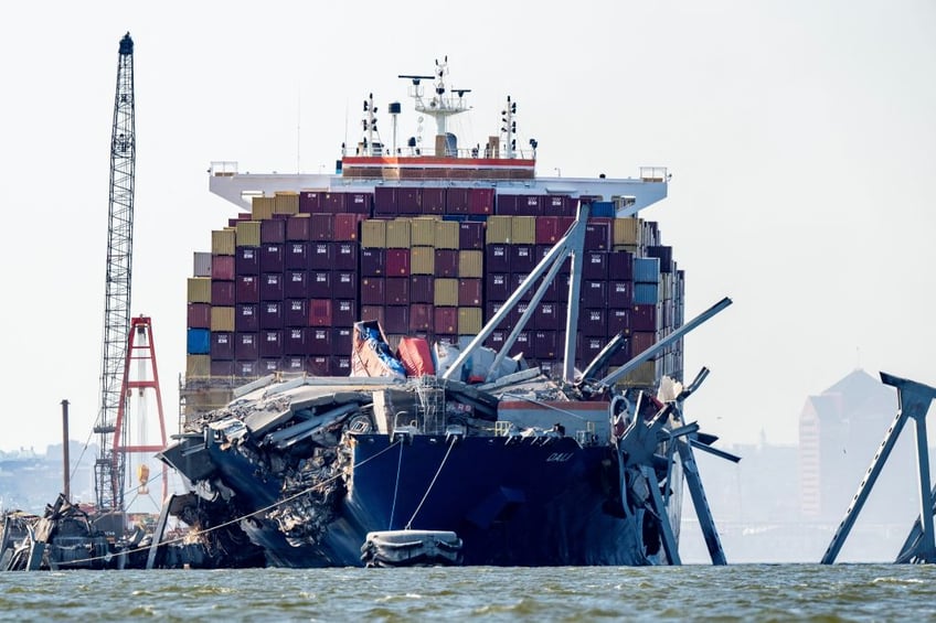 baltimore bridge span blown up as effort to clear main shipping channel continues