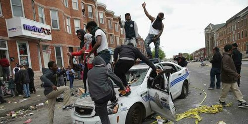 baltimore city implodes police force collapses only three officers patrolled major district 