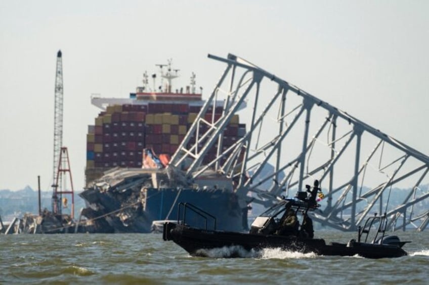 The Dali container ship struck a support column of the Francis Scott Key Bridge in Baltimo