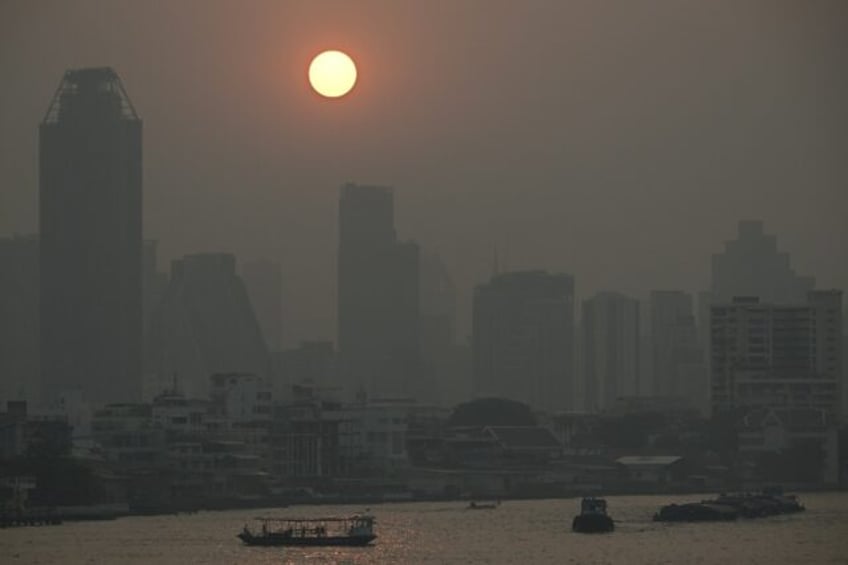 High air pollution levels in Bangkok on February 15, 2023