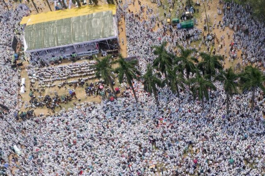Hefazat-e-Islam, an Islamist coalition group, rallied in Dhaka