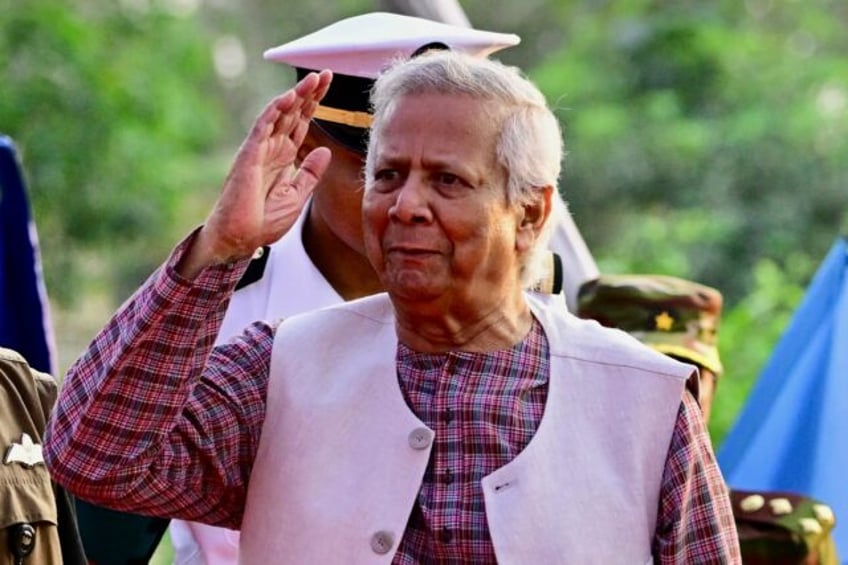 Muhammad Yunus pictured earlier this month