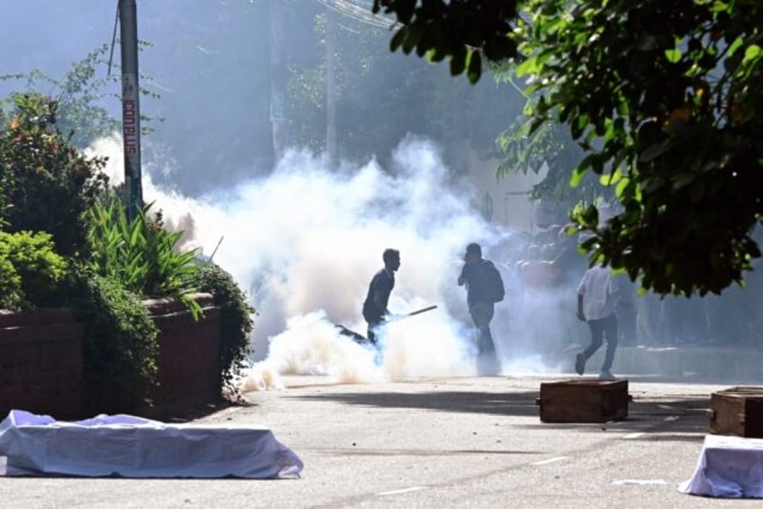 Bangladesh police fire tear at protesting students at Dhaka University in the capital on J