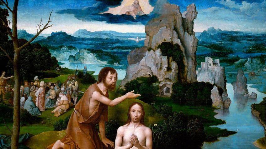 The baptism of Christ.