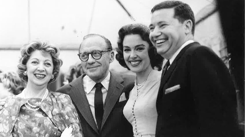 Jack Benny, Barbara Rush and Warren Cowan