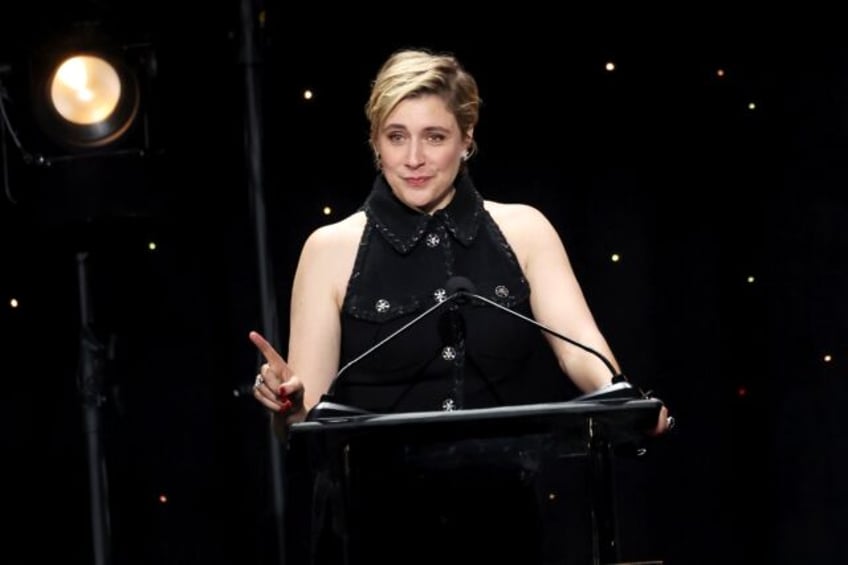 Greta Gerwig was honored at the Will Rogers Motion Picture Pioneers Foundation gala, which