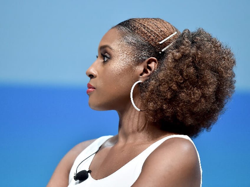 CANNES, FRANCE - JUNE 22: Issa Rae speaks onstage during the Covergirl & Droga5 session at the Cannes Lions Festival 2018 on June 22, 2018 in Cannes, France. (Photo by Dominique Charriau/Getty Images for Cannes Lions)