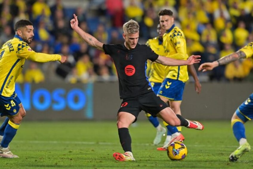 Barcelona midfielder Dani Olmo scored the opening goal as his side beat Las Palmas to keep