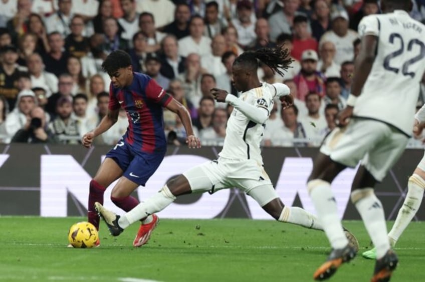 Barcelona winger Lamine Yamal had a goal not given but the ball might have crossed the lin