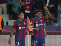 Barcelona beat Real Sociedad to move second