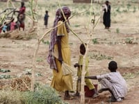 ‘Barefoot with nothing’: War-displaced Sudanese go hungry in refuge town