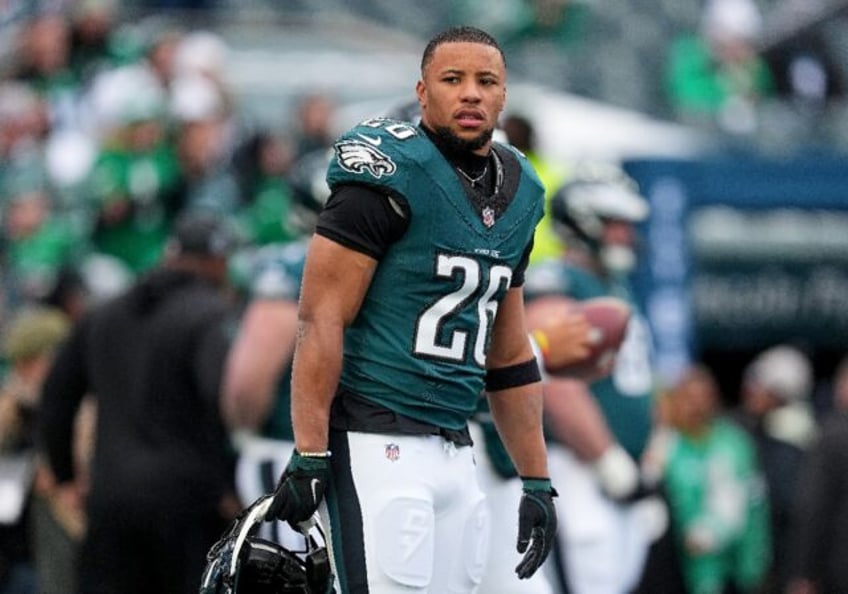 Philadelphia Eagles running back Saquon Barkley presents the biggest threat to Kansas City