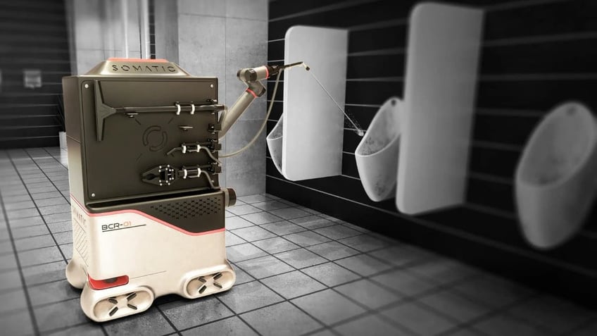 bathroom cleaning robot built for commercial businesses gives consumers hope for ai maid