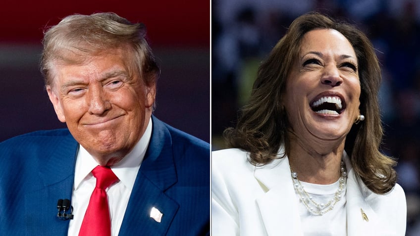 Trump and Harris 