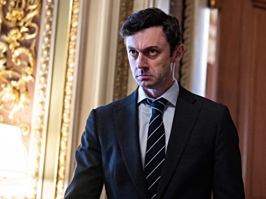 UNITED STATES - JANUARY 21: Sen. Jon Ossoff, D-Ga., leaves the Democratic senate luncheon