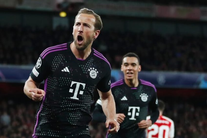 Harry Kane (left) scored on his return to north London with Bayern Munich